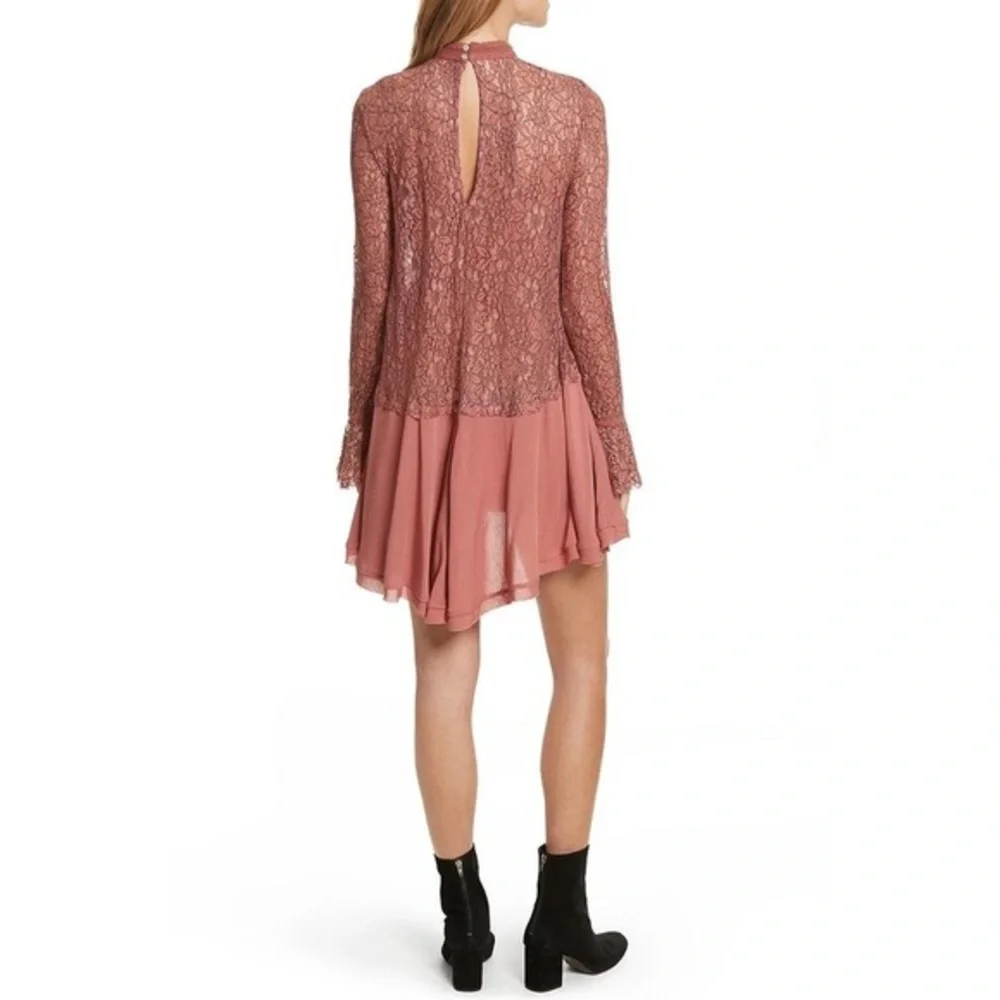 Free People Tell Tale Lace Tunic Dress